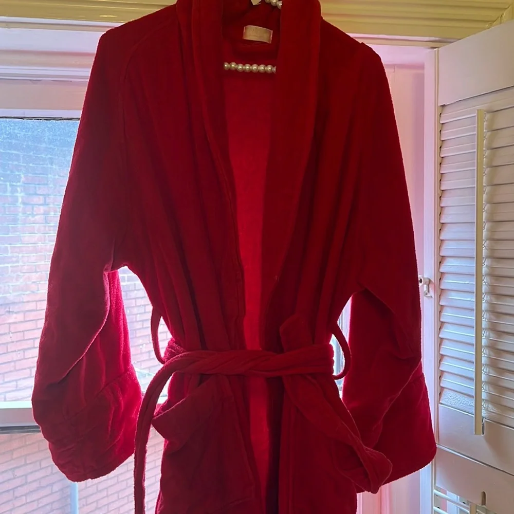 Cozy Red Robe - Picture 1 of 2